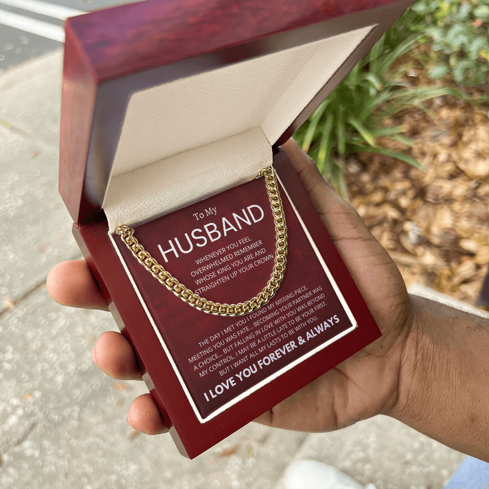 To My Husband : Fate : Cuban Link Chain