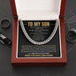 To My Son | I Love You | Cuban Link Chain