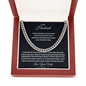To My Husband : BW : Cuban Link Chain