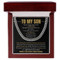 To My Son | I Love You | Cuban Link Chain