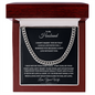 To My Husband : BW : Cuban Link Chain