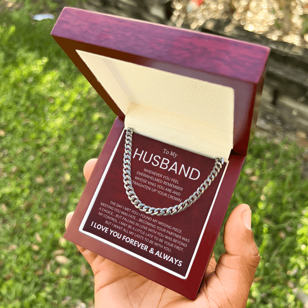 To My Husband : Fate : Cuban Link Chain