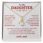 To My Daughter W&R From Dad : Alluring Beauty Necklace