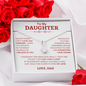 To My Daughter W&R From Dad : Alluring Beauty Necklace