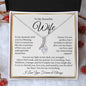 “To My Beautiful Wife - A Journey of Love Message Card” Alluring Beauty Necklace