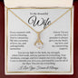 “To My Beautiful Wife - A Journey of Love Message Card” Alluring Beauty Necklace