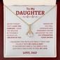 To My Daughter W&R From Dad : Alluring Beauty Necklace