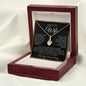 “To My Beautiful Wife - A Journey of Love Message Card” Alluring Beauty Necklace
