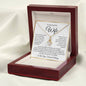 “To My Beautiful Wife - A Journey of Love Message Card” Alluring Beauty Necklace
