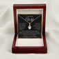 “To My Beautiful Wife - A Journey of Love Message Card” Alluring Beauty Necklace