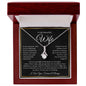 “To My Beautiful Wife - A Journey of Love Message Card” Alluring Beauty Necklace