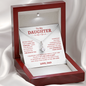 To My Daughter W&R From Dad : Alluring Beauty Necklace