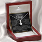 “To My Beautiful Wife - A Journey of Love Message Card” Alluring Beauty Necklace