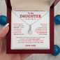 To My Daughter W&R From Dad : Alluring Beauty Necklace