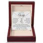 “To My Beautiful Wife - A Journey of Love Message Card” Alluring Beauty Necklace