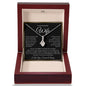 “To My Beautiful Wife - A Journey of Love Message Card” Alluring Beauty Necklace