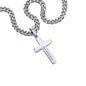 My Son - Never Forget - Cuban Link Chain with Engraved Artisan Cross