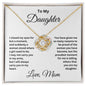 To My Daughter | Love Knot Necklace