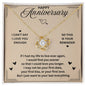 HAPPY ANNIVERSARY I LOVE YOU | Love Knot Necklace