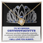 My Badass Granddaughter | Crowned | Love Knot Necklace