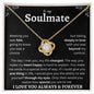 To My Soulmate | Deeply In Love | Love Knot Necklace