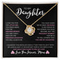 To My Daughter Love, Mom | Love Knot Necklace v3