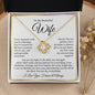 To My Beautiful Wife : WBGold : Love Knot Necklace