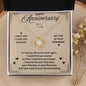 HAPPY ANNIVERSARY I LOVE YOU | Love Knot Necklace