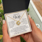 To My Beautiful Wife : WBGold : Love Knot Necklace