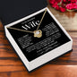To My Beautiful Wife | Love Knot Necklace-BW1