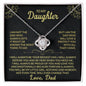 To My Daughter | Biggest Fan | Love Knot Necklace