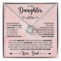 To My Daughter | Love You Forever, Dad | Love Knot Necklace