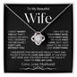 To My Beautiful Wife | Love Knot Necklace-BW1
