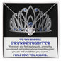 My Badass Granddaughter | Crowned | Love Knot Necklace