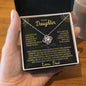 To My Daughter | Biggest Fan | Love Knot Necklace