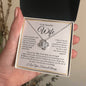 To My Beautiful Wife : WBGold : Love Knot Necklace