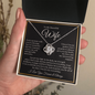 To My Beautiful Wife : BWGold : Love Knot Necklace