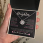 To My Daughter Love, Mom | Love Knot Necklace v3