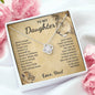 Daughter - Never Forget - Love Knot Necklace