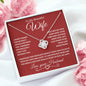 To My Wife : RW : Love Knot Necklace