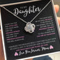 To My Daughter Love, Mom | Love Knot Necklace v3