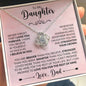 To My Daughter | Love You Forever, Dad | Love Knot Necklace