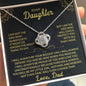 To My Daughter | Biggest Fan | Love Knot Necklace