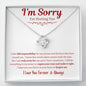 Im Sorry For Hurting You: WR : Love Knot Necklace