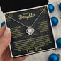 To My Daughter | Biggest Fan | Love Knot Necklace