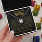 To My Beautiful Wife | My Dreams | Love Knot Necklace