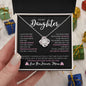 To My Daughter Love, Mom | Love Knot Necklace v3