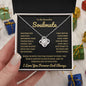 To My Soulmate | Time Ceases to Exist | Love Knot Necklace - BG