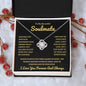 To My Soulmate | Time Ceases to Exist | Love Knot Necklace - BG
