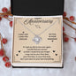 HAPPY ANNIVERSARY I LOVE YOU | Love Knot Necklace